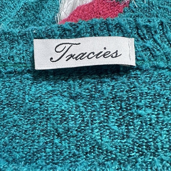 Fuzzy Santa Heads Ugly Christmas Sweater - Picture 3 of 9